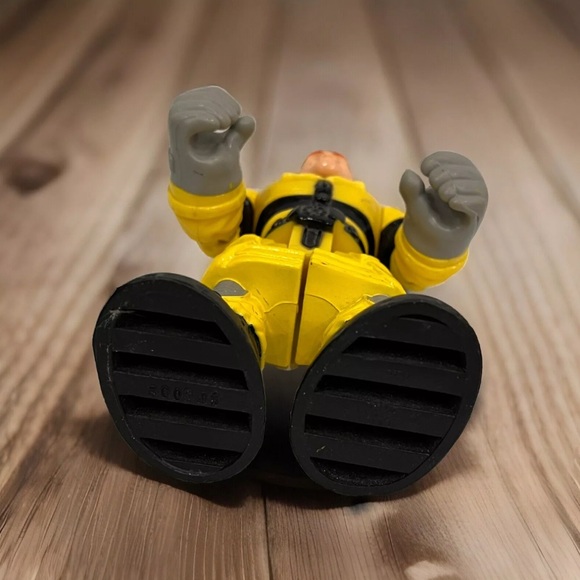 Vintage Fisher Price Rescue Heroes Hal E. Copter Action Figure 1999 Mattel - Picture 7 of 7